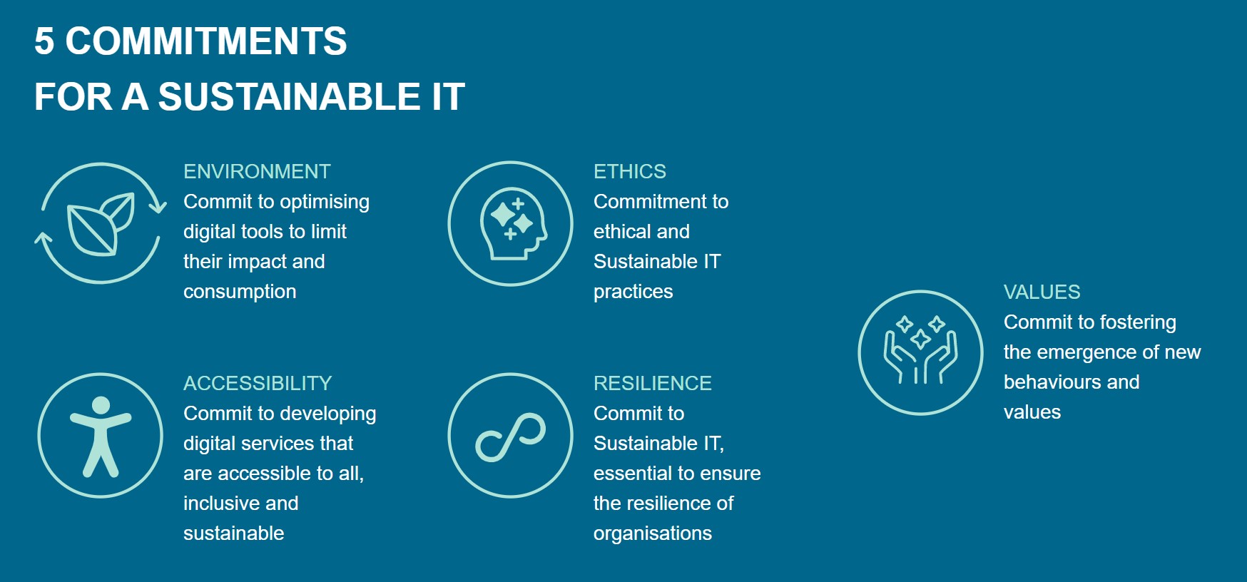 the 5 comitments of the sustainable it charter